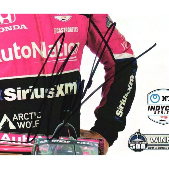 Helio Castroneves Signed AutoNation IndyCar 8.5x5.5 Hero Card - Picture 2 of 2